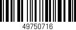 Código de barras (EAN, GTIN, SKU, ISBN): '49750716'