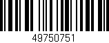 Código de barras (EAN, GTIN, SKU, ISBN): '49750751'
