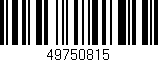 Código de barras (EAN, GTIN, SKU, ISBN): '49750815'