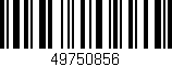 Código de barras (EAN, GTIN, SKU, ISBN): '49750856'