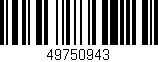 Código de barras (EAN, GTIN, SKU, ISBN): '49750943'
