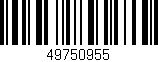Código de barras (EAN, GTIN, SKU, ISBN): '49750955'