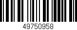 Código de barras (EAN, GTIN, SKU, ISBN): '49750958'