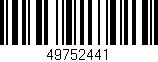 Código de barras (EAN, GTIN, SKU, ISBN): '49752441'