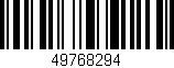 Código de barras (EAN, GTIN, SKU, ISBN): '49768294'