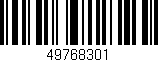 Código de barras (EAN, GTIN, SKU, ISBN): '49768301'