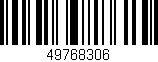 Código de barras (EAN, GTIN, SKU, ISBN): '49768306'