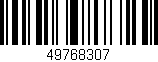 Código de barras (EAN, GTIN, SKU, ISBN): '49768307'