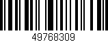 Código de barras (EAN, GTIN, SKU, ISBN): '49768309'