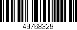 Código de barras (EAN, GTIN, SKU, ISBN): '49768329'