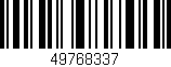 Código de barras (EAN, GTIN, SKU, ISBN): '49768337'