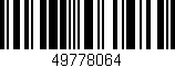 Código de barras (EAN, GTIN, SKU, ISBN): '49778064'
