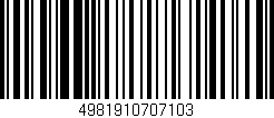 Código de barras (EAN, GTIN, SKU, ISBN): '4981910707103'