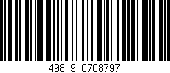 Código de barras (EAN, GTIN, SKU, ISBN): '4981910708797'