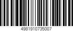 Código de barras (EAN, GTIN, SKU, ISBN): '4981910735007'