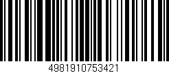 Código de barras (EAN, GTIN, SKU, ISBN): '4981910753421'
