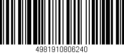 Código de barras (EAN, GTIN, SKU, ISBN): '4981910806240'