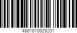 Código de barras (EAN, GTIN, SKU, ISBN): '4981910829201'