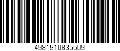 Código de barras (EAN, GTIN, SKU, ISBN): '4981910835509'