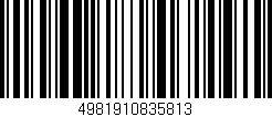 Código de barras (EAN, GTIN, SKU, ISBN): '4981910835813'