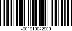 Código de barras (EAN, GTIN, SKU, ISBN): '4981910842903'
