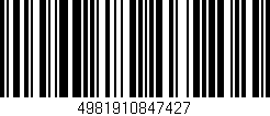 Código de barras (EAN, GTIN, SKU, ISBN): '4981910847427'