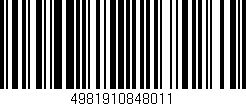 Código de barras (EAN, GTIN, SKU, ISBN): '4981910848011'
