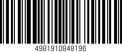 Código de barras (EAN, GTIN, SKU, ISBN): '4981910848196'