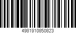 Código de barras (EAN, GTIN, SKU, ISBN): '4981910850823'