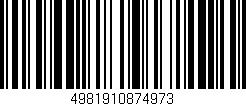 Código de barras (EAN, GTIN, SKU, ISBN): '4981910874973'