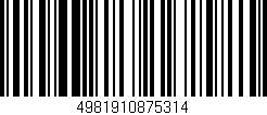 Código de barras (EAN, GTIN, SKU, ISBN): '4981910875314'