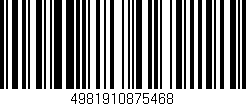 Código de barras (EAN, GTIN, SKU, ISBN): '4981910875468'