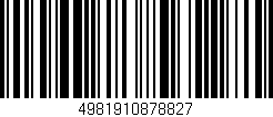 Código de barras (EAN, GTIN, SKU, ISBN): '4981910878827'