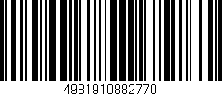 Código de barras (EAN, GTIN, SKU, ISBN): '4981910882770'