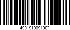 Código de barras (EAN, GTIN, SKU, ISBN): '4981910891987'