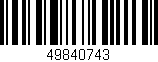 Código de barras (EAN, GTIN, SKU, ISBN): '49840743'