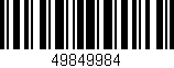 Código de barras (EAN, GTIN, SKU, ISBN): '49849984'