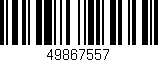 Código de barras (EAN, GTIN, SKU, ISBN): '49867557'