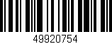 Código de barras (EAN, GTIN, SKU, ISBN): '49920754'