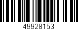 Código de barras (EAN, GTIN, SKU, ISBN): '49928153'