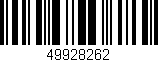 Código de barras (EAN, GTIN, SKU, ISBN): '49928262'