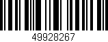 Código de barras (EAN, GTIN, SKU, ISBN): '49928267'