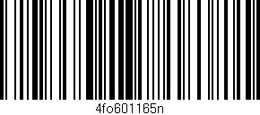 Código de barras (EAN, GTIN, SKU, ISBN): '4fo601165n'