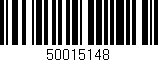 Código de barras (EAN, GTIN, SKU, ISBN): '50015148'