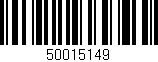 Código de barras (EAN, GTIN, SKU, ISBN): '50015149'