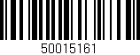 Código de barras (EAN, GTIN, SKU, ISBN): '50015161'