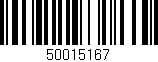 Código de barras (EAN, GTIN, SKU, ISBN): '50015167'