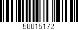 Código de barras (EAN, GTIN, SKU, ISBN): '50015172'