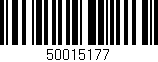 Código de barras (EAN, GTIN, SKU, ISBN): '50015177'