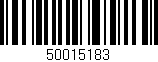 Código de barras (EAN, GTIN, SKU, ISBN): '50015183'